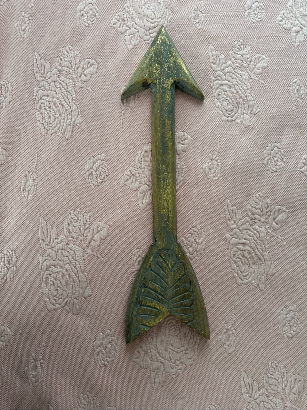 Arrow Wall Decor Art, Wood, Gold accents